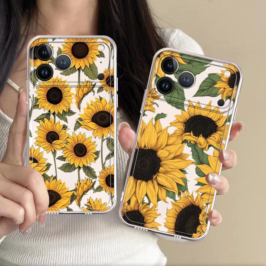 Apple Iphone 15 Pro Max - Funda con Diseño de Girasoles para
