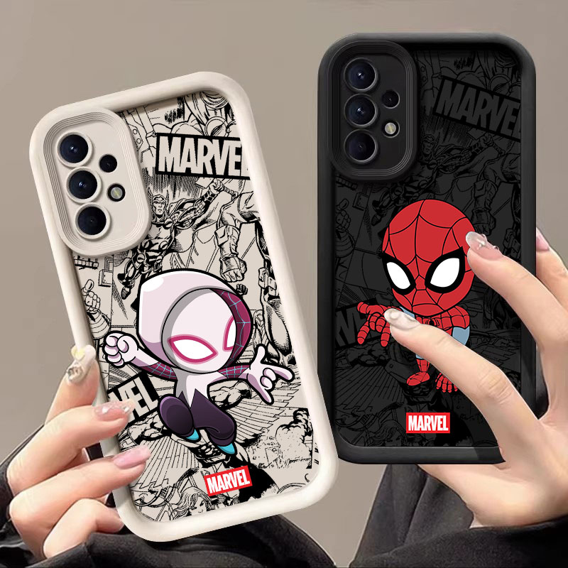 Samsung Galaxy A55 - Funda de silicona Marvel Spiderman Gwen