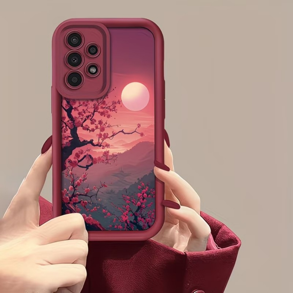 Funda Roja Anticaída Sunset Mo - Samsung Galaxy S25 reseña y precio
