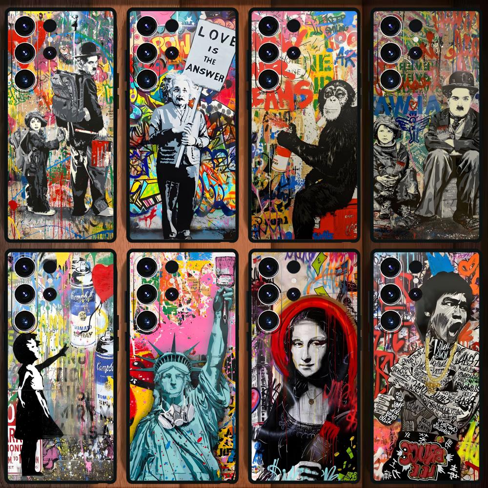 Banksy Graffiti Art funda de t - Samsung Galaxy S25 reseña y precio