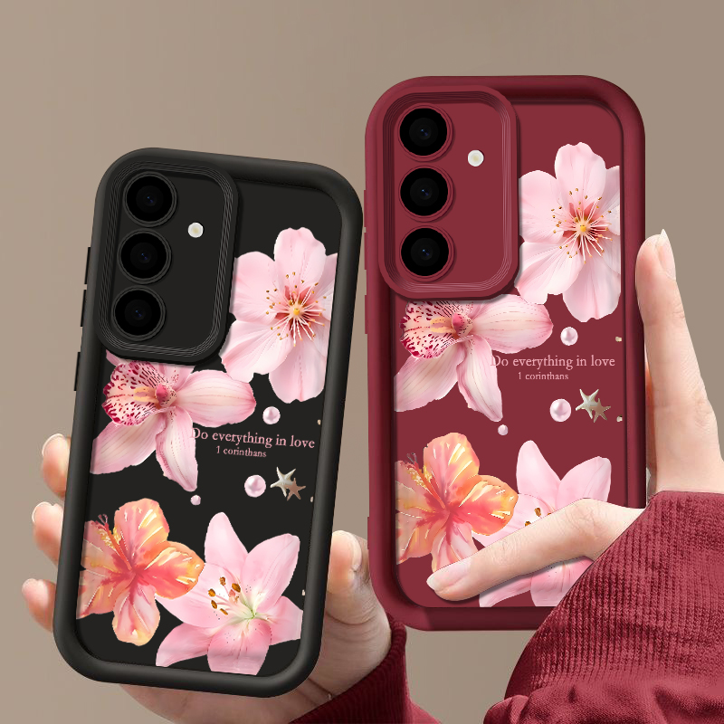Funda de teléfono con flores r - Samsung Galaxy A55 reseña y precio
